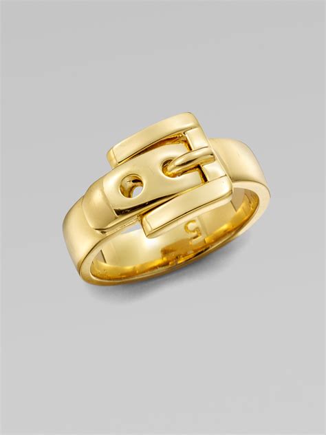 michael kors gold belt ring|Michael Kors gold jewelry women.